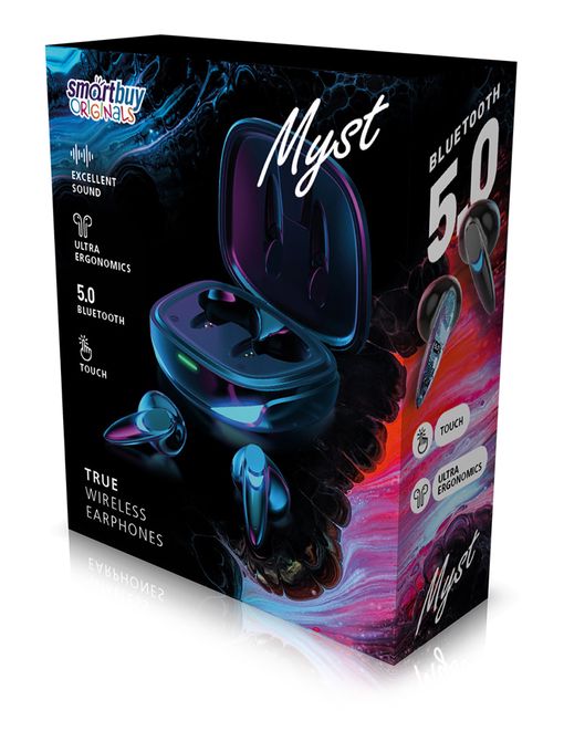 Беспроводная TWS Bluetooth-гарнитура Smartbuy Myst,черная