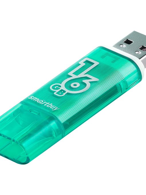 USB накопитель Smartbuy 16GB Glossy series Green (SB16GBGS-G)