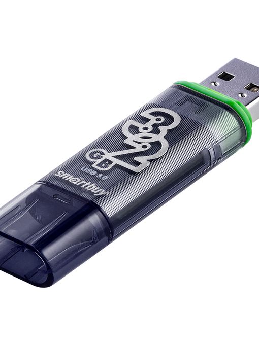 USB 3.0 накопитель Smartbuy 32GB Glossy series Dark Grey (SB32GBGS-DG)