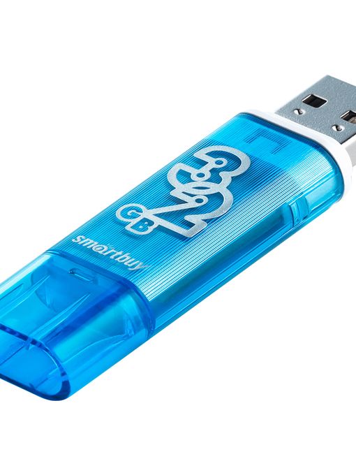 USB накопитель Smartbuy 32GB Glossy series Blue (SB32GBGS-B)