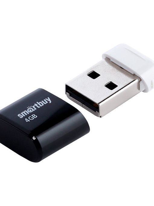 USB 2.0 накопитель Smartbuy 4GB LARA Black (SB4GBLara-K)