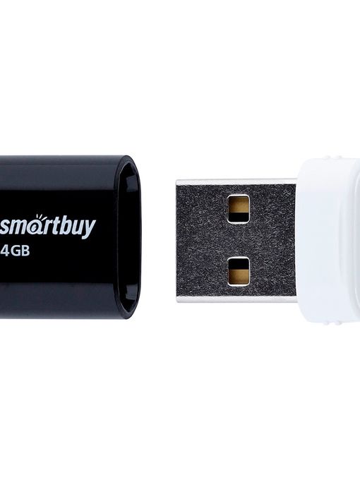 USB 2.0 накопитель Smartbuy 4GB LARA Black (SB4GBLara-K)