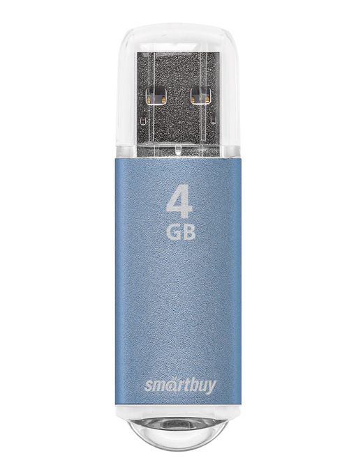 USB 2.0 накопитель Smartbuy 4GB V-Cut Blue (SB4GBVC-B)
