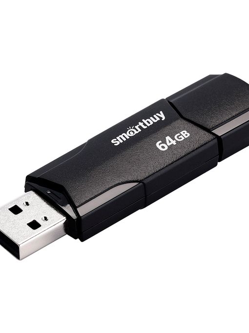 USB 2.0 накопитель SmartBuy 64GB CLUE Black (SB64GBCLU-K)