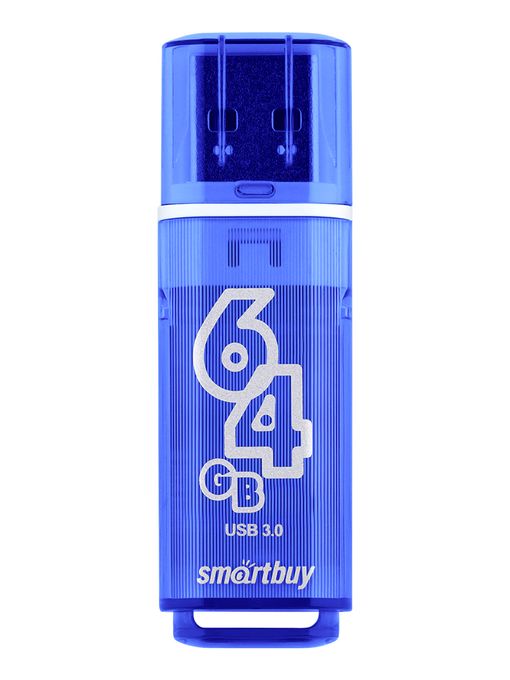 USB 3.0 накопитель Smartbuy 64GB Glossy series Dark Blue (SB64GBGS-DB)