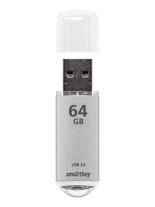 USB 3.0/3.1 накопитель Smartbuy 64GB V-Cut Silver (SB64GBVC-S3)