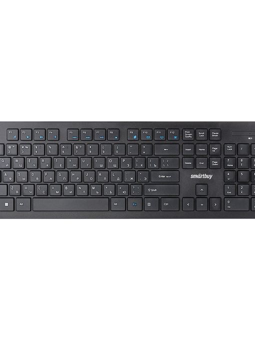 Клавиатура беспроводная мультимедийная Smartbuy 206 черная (SBK-206AG-K)/20
