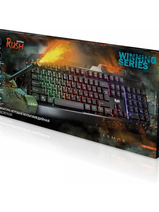 Клавиатура игровая Smartbuy RUSH Armor 310 USB черная (SBK-310G-K)