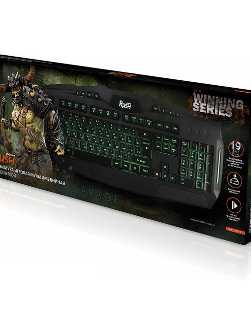 Клавиатура игровая Smartbuy RUSH Savage 311 USB черная (SBK-311G-K)/20