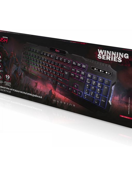 Клавиатура игровая Smartbuy RUSH Warrior 308 USB черная (SBK-308G-K)/20