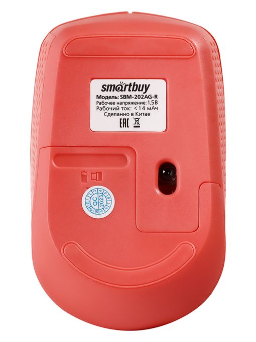 Мышь беспроводная Smartbuy ONE 202AG-R красная (SBM-202AG-R)
