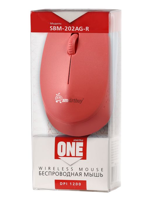 Мышь беспроводная Smartbuy ONE 202AG-R красная (SBM-202AG-R)