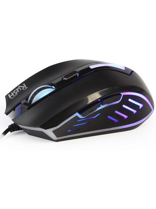Мышь игровая проводная Smartbuy RUSH 712 черная (SBM-712G-K) /100