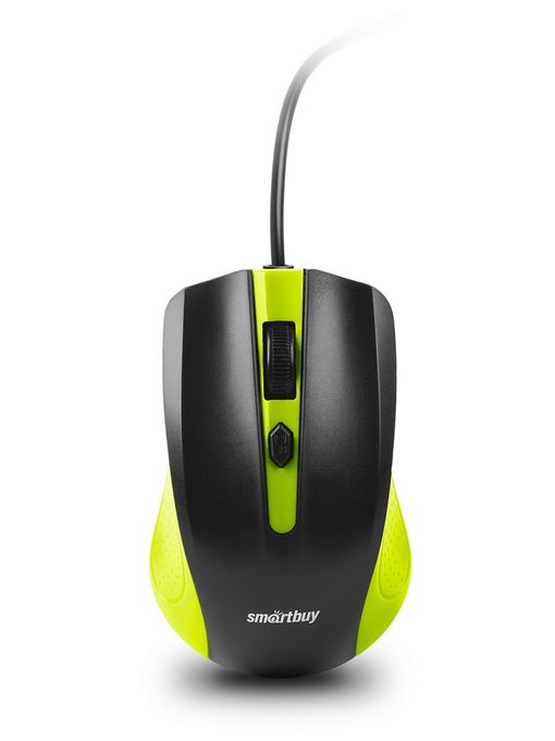 Мышь проводная Smartbuy ONE 352 зелено-черная (SBM-352-GK) / 100