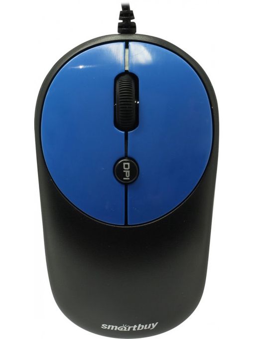 Мышь проводная Smartbuy ONE 382 черно-синяя (SBM-382-B) / 40