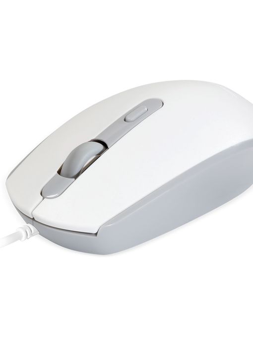 Мышь проводная беззвучная Smartbuy ONE 280-W бело-серая (SBM-280-WG) / 40