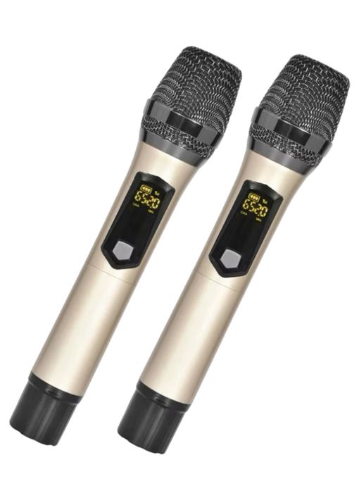 Беспроводные микрофоны профессиональные для караоке 2 шт